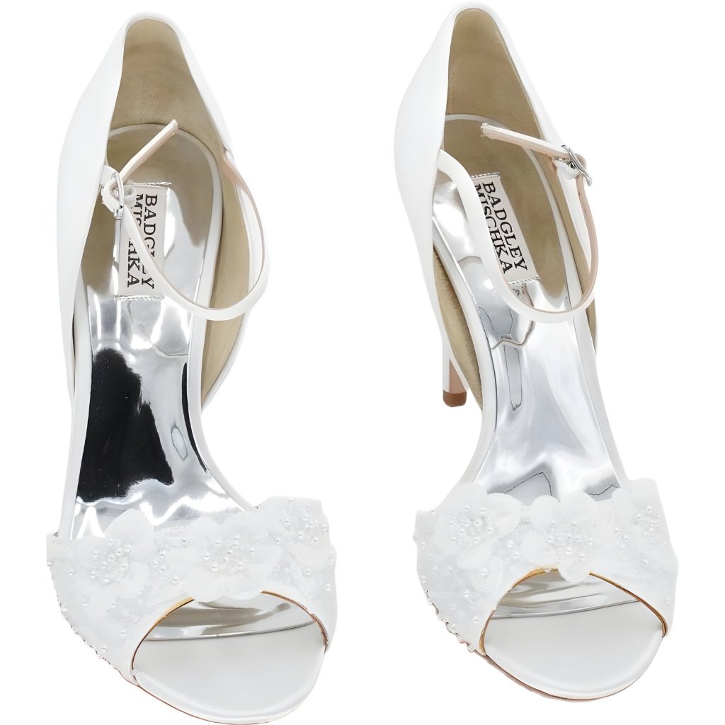 Badgley Mischka Carter Peep-Toe Heeled Sandal Womens Us 9.5 M